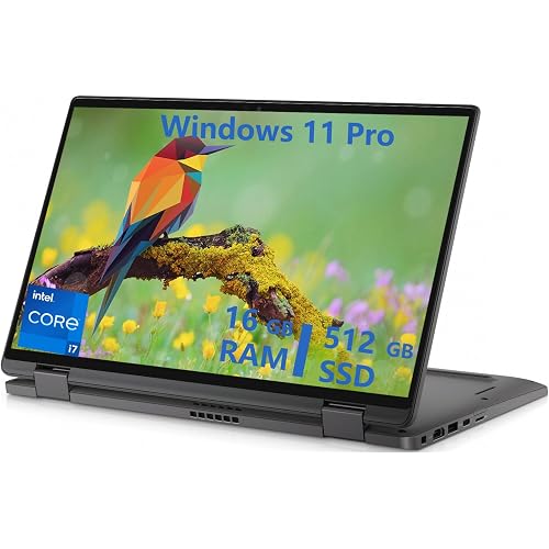 Dell Latitude 7420 2-in-1 Business Laptop, 14” FHD Touchscreen, Core i7-1165G7, 16GB RAM, 512GB SSD, Backlit Keyboard, Windows 11 Pro (Renewed)