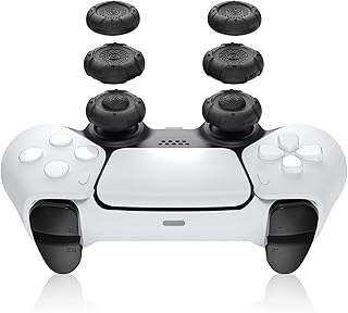 GeekShare Thumb Grip Caps for PS5 Controller, Thumbsticks Cover Set Compatible with Switch Pro Controller and PS4 PS5 Cont...