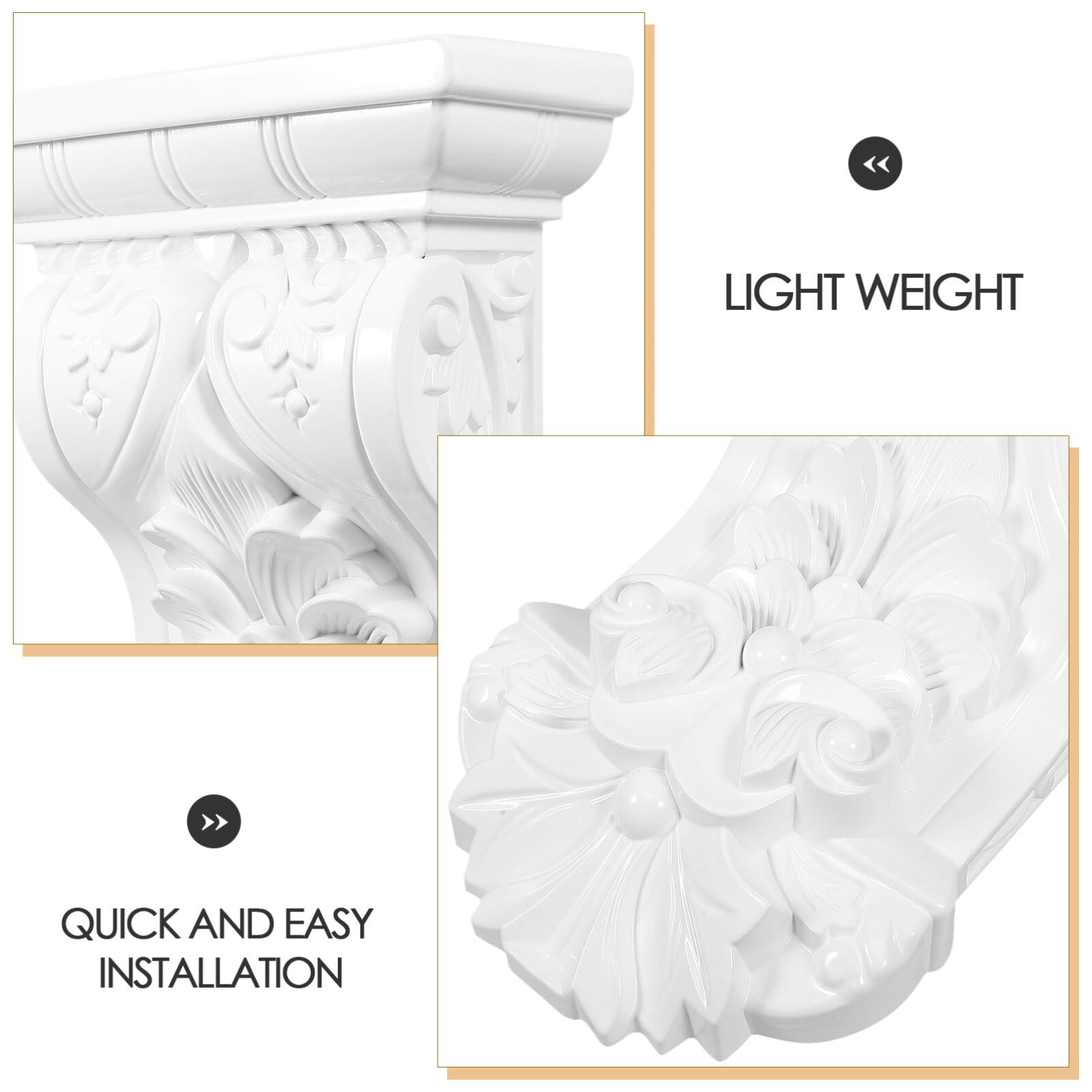 Corbel Decorativo De Estilo Europeo Soporte Para Techo Adorno Autoadhesivo