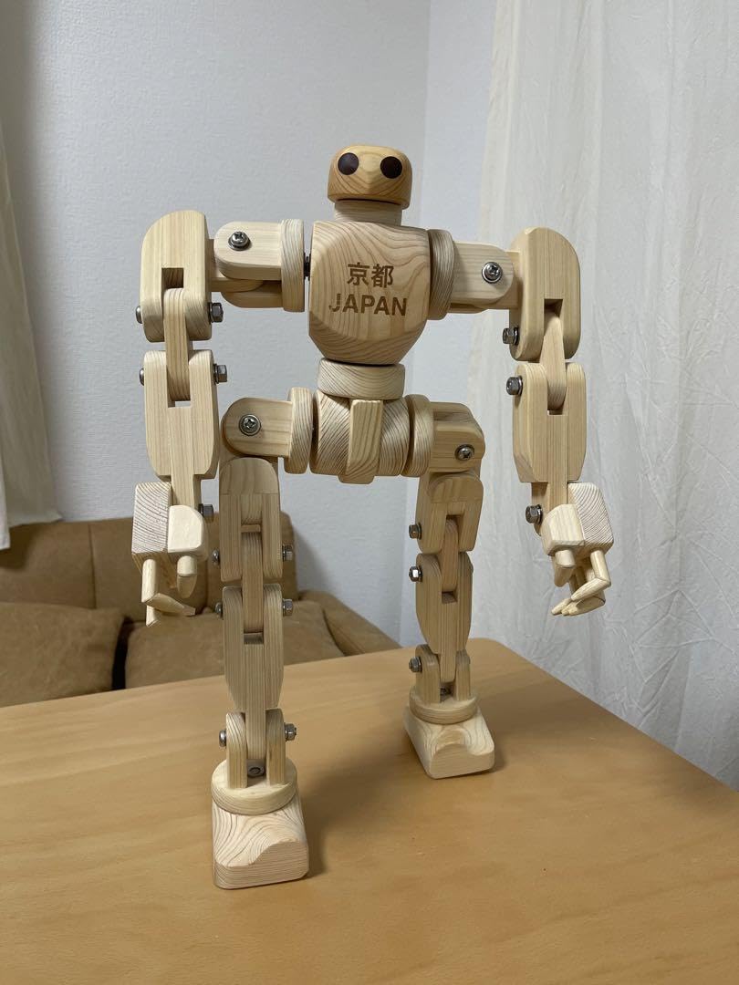 Amazon.co.jp: 匠 手作り 木製 ロボット 木 おもちゃ 玩具 42cm wood