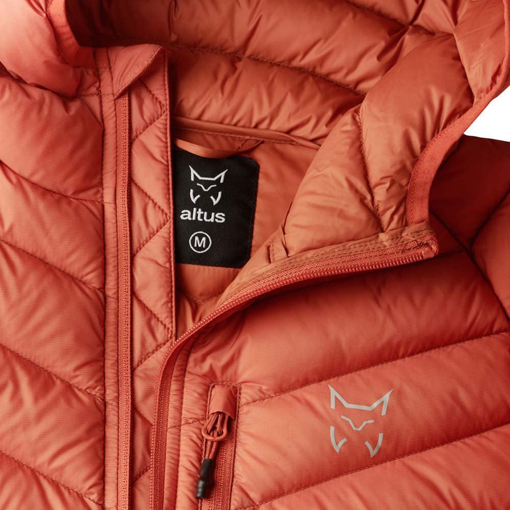 ALTUS Denali Chaqueta de pluma con capucha |Repelente al agua | Transpirable | Ressitente al viento | Hombre