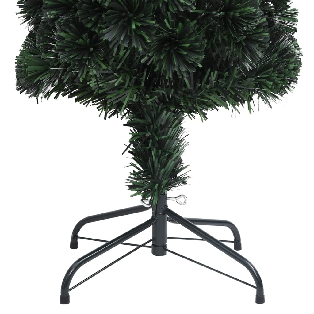 Künstlicher Weihnachtsbaum, schlank, 150 cm hoch, mit Glasfaser-Lichtleitern, farbwechselnd, energiesparend, für Innen- & geschützten Außenbereich