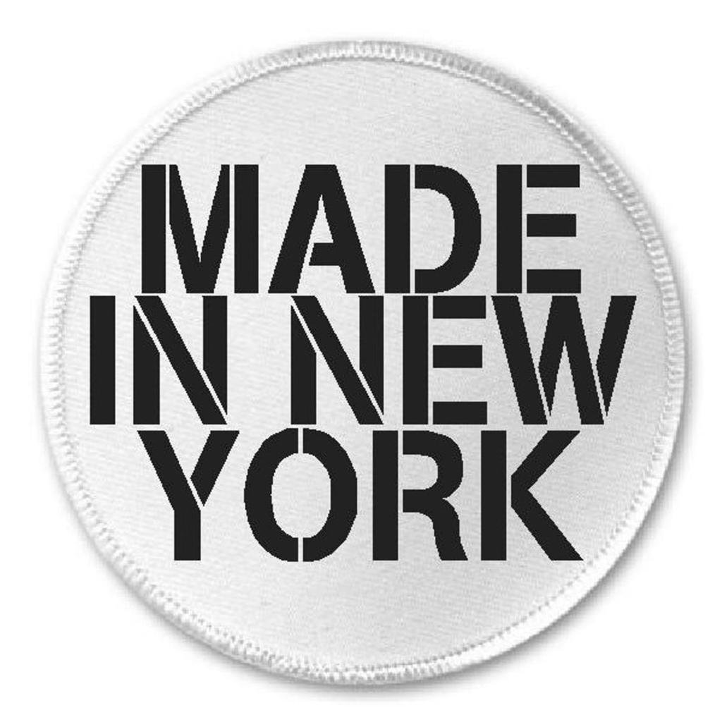 Made in New York - 3" Circle Sew/Iron On Patch NYC State Born Raised Pride