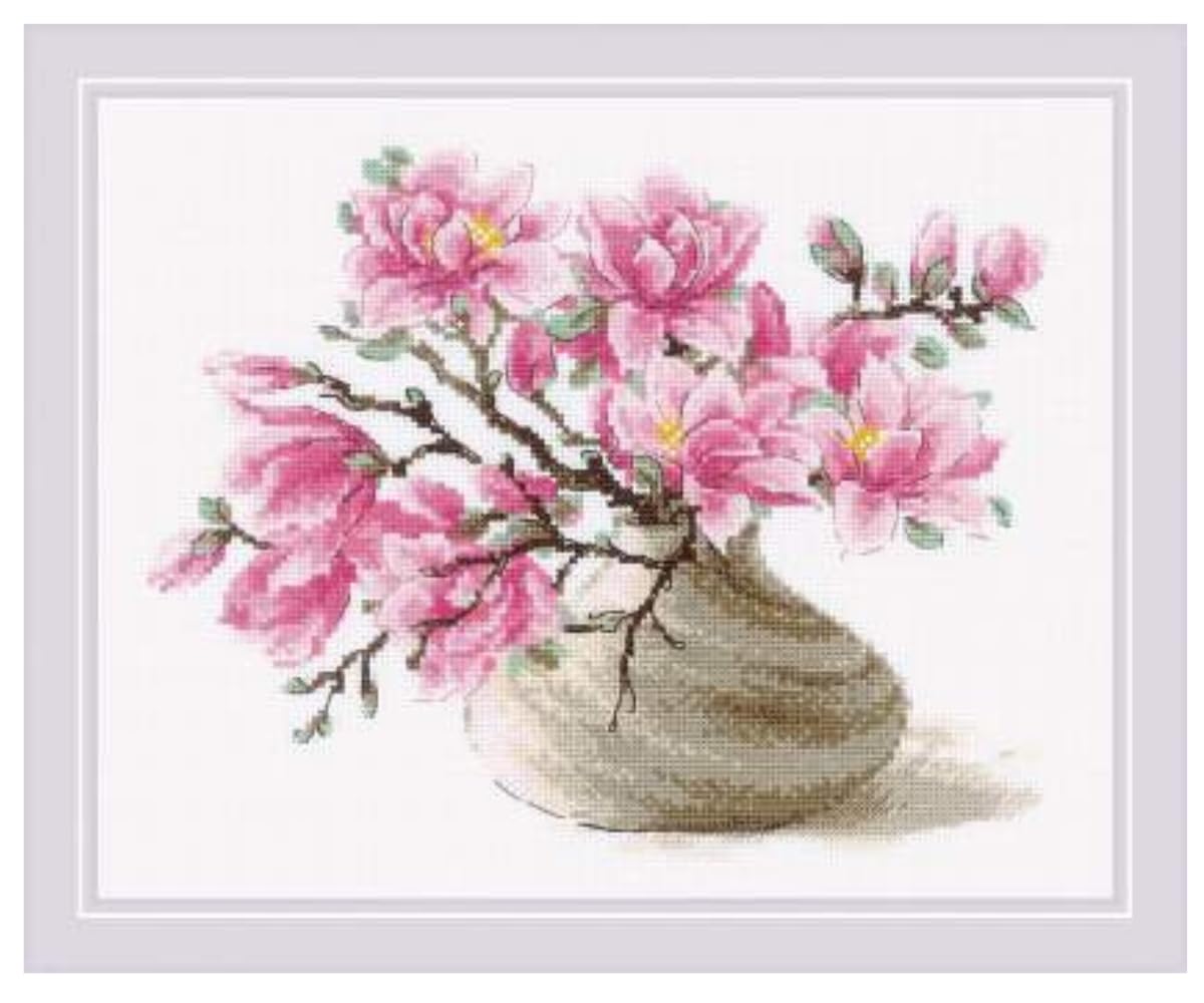 Riolis Southern Magnolia Counted Cross Stitch Kit 30x24cm