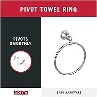 Vista 2 de Delta Faucet 73246-SS Woodhurst 6 3/8" Wall Mount Towel Ring