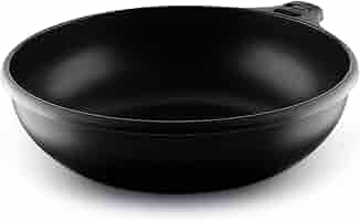 Wok A Induzione Casey Fundix - Alluminio Fuso, 28 Cm, 4 Litri, Nero, Antiaderente - Foto 3