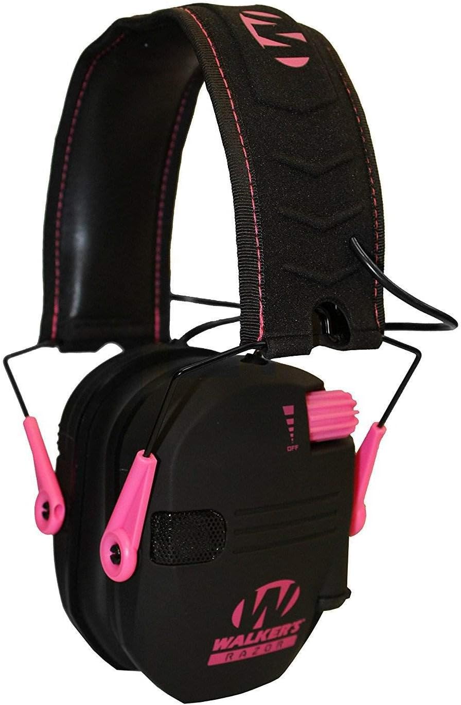 Game Ear Razor Slim Electronic Muff, Pink