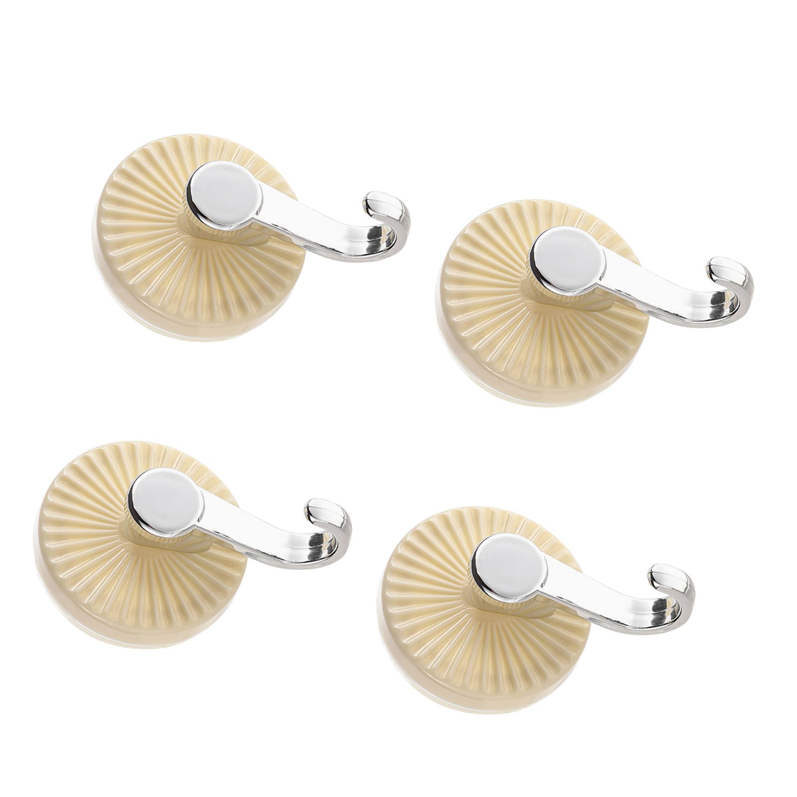 Woedpez Functional Suction Cup Hooks Bathroom Towel Hangers Sturdy Without Drill Installation for Wet Area Home Storage Removable Waterproof Suction Cup Shower Hooks
