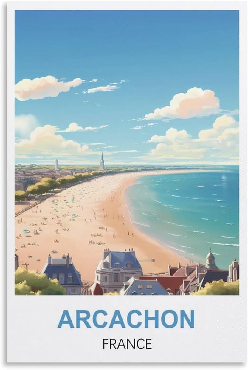 100（45.5x35.5CM）0-Piece Puzzle for Adults | Arcachon Bay France Beach Scene | Brain Teaser & Stress Relief Tool | Limited Edition Adult Gift