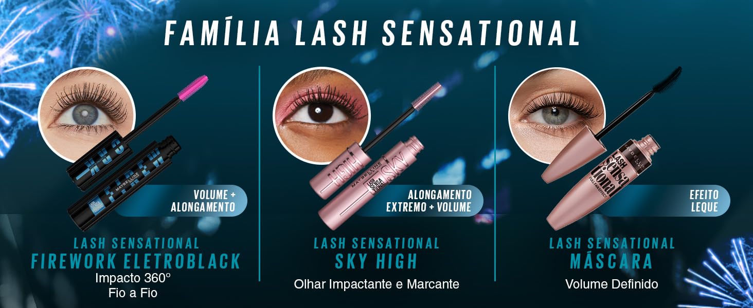 Maybelline Lash Sensational Firework Máscara de Cílios à Prova d’Água Efeito Cílios Postiços e Alongamento Fio a Fio Longa Duração Cor Electroblack 7,2ml em promoção! Veja a oferta e mais achadinhos de Máscara de Cílios 8 Hoje é o melhor dia para comprar Maybelline Lash Sensational Firework Máscara de Cílios à Prova d’Água Efeito Cílios Postiços e Alongamento Fio a Fio Longa Duração Cor Electroblack 7,2ml com aquele preço maroto! Promoção! Aproveite a oferta! 8