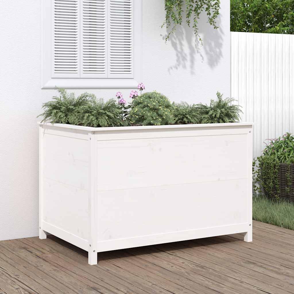 Jardinière surélevée en pin massif 119x82cm grand bac à potager pour terrasse et balcon