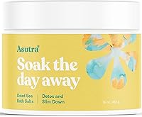 Vista 6 de ASUTRA Sales de baño del Mar Muerto, 16 onzas Remojar en minerales curativos ricos y vitales Aceites esenciales de lavanda, romero y ylang ylang