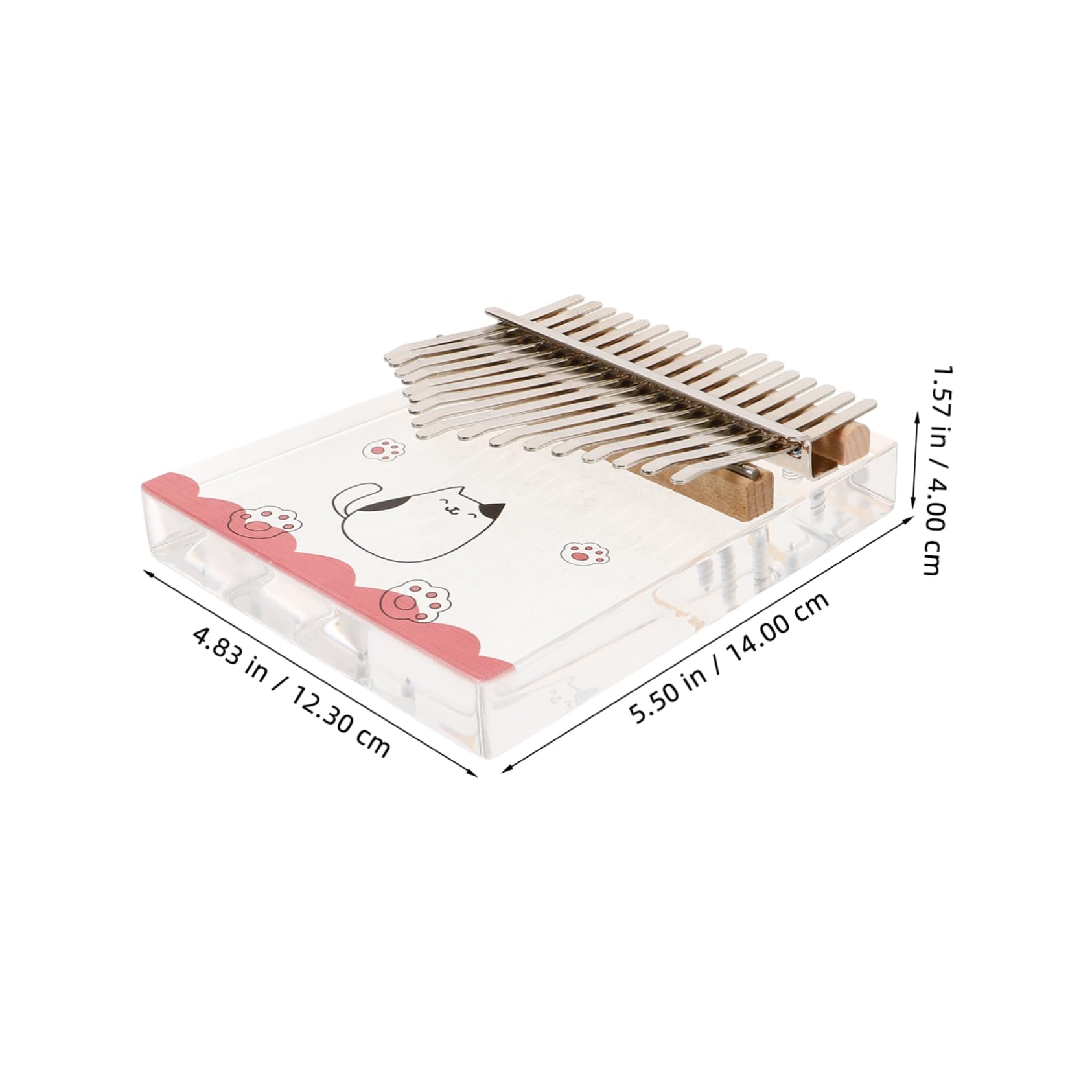 Abaodam Acrylic Thumb Piano 17-key Musical Instrument Perfect for Adults Boys and Girls