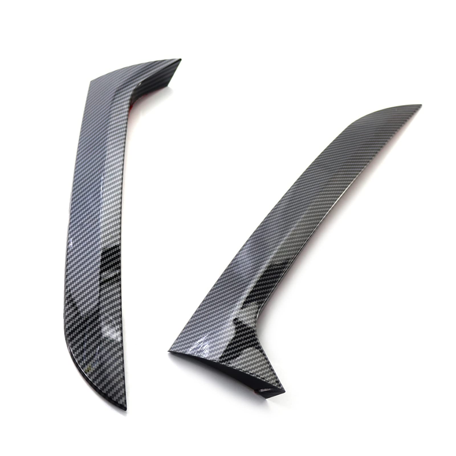 2pcs Car Rear Window Side Spoiler Canard Splitter Trim per VW per Tiguan MK1 2007 2008 2009 2010 2011 2012 2013 2014 2015 2016 Ala Spoiler Tetto Posteriore