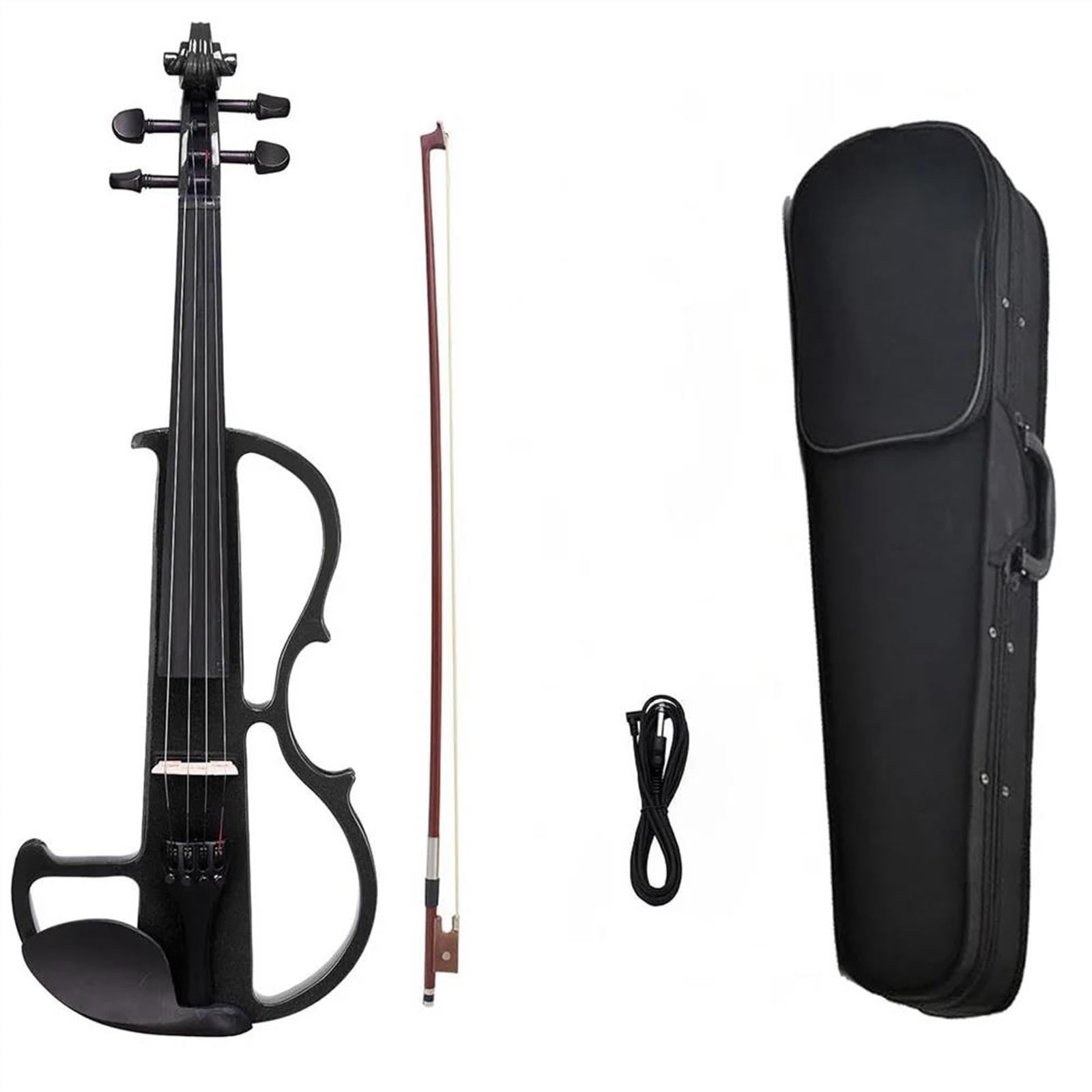 Violine Elektrische Violine In Voller Größe Massivholz Geigenklang Glatt Nicht Störend Brasilholz Bogen Steg-Kit