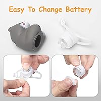 Vista 5 de wonuu - Campana de bicicleta con luz y casco, linda bocina de bicicleta con forma de hamster, decoración de salpicadero, campanas de bicicleta