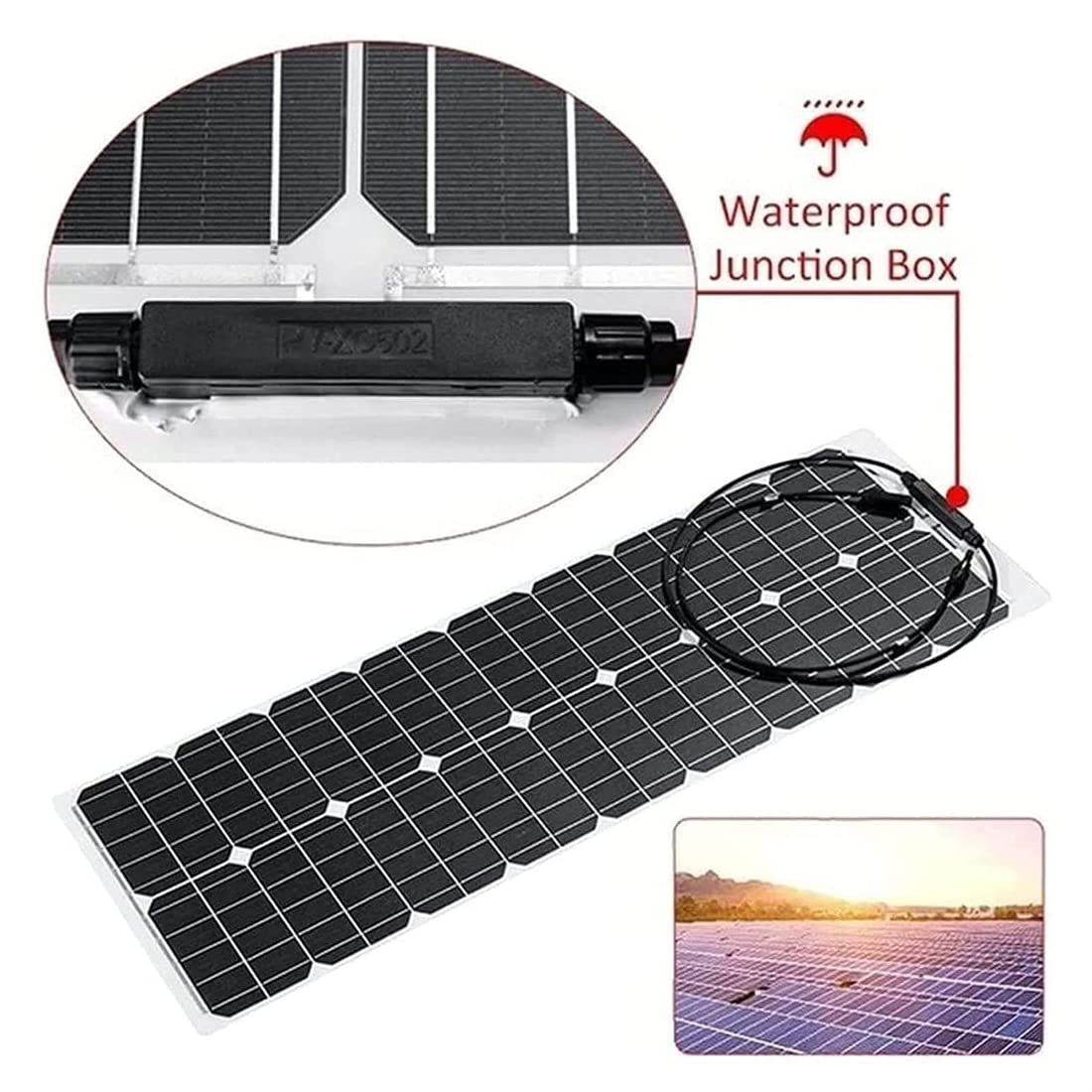 Kit Pannello Solare 2x200W Flessibile, 400 Watt portatileCaricabatteria Solare monocristallino Pieghevole con Controller 40A e Sistema 12-24V, per Camper da casa