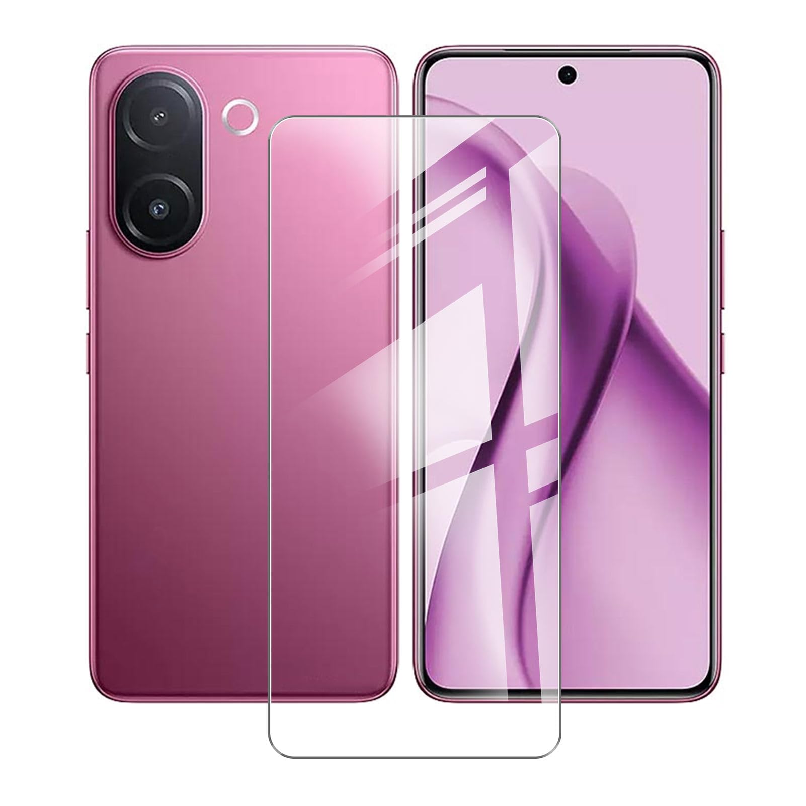 1pcs Tempered Glass for Vivo V60e (6.77") Phone Glass Film 9H Hard Tempered Screen Protector Screen Protectors Anti-Scratch and Shatterproof