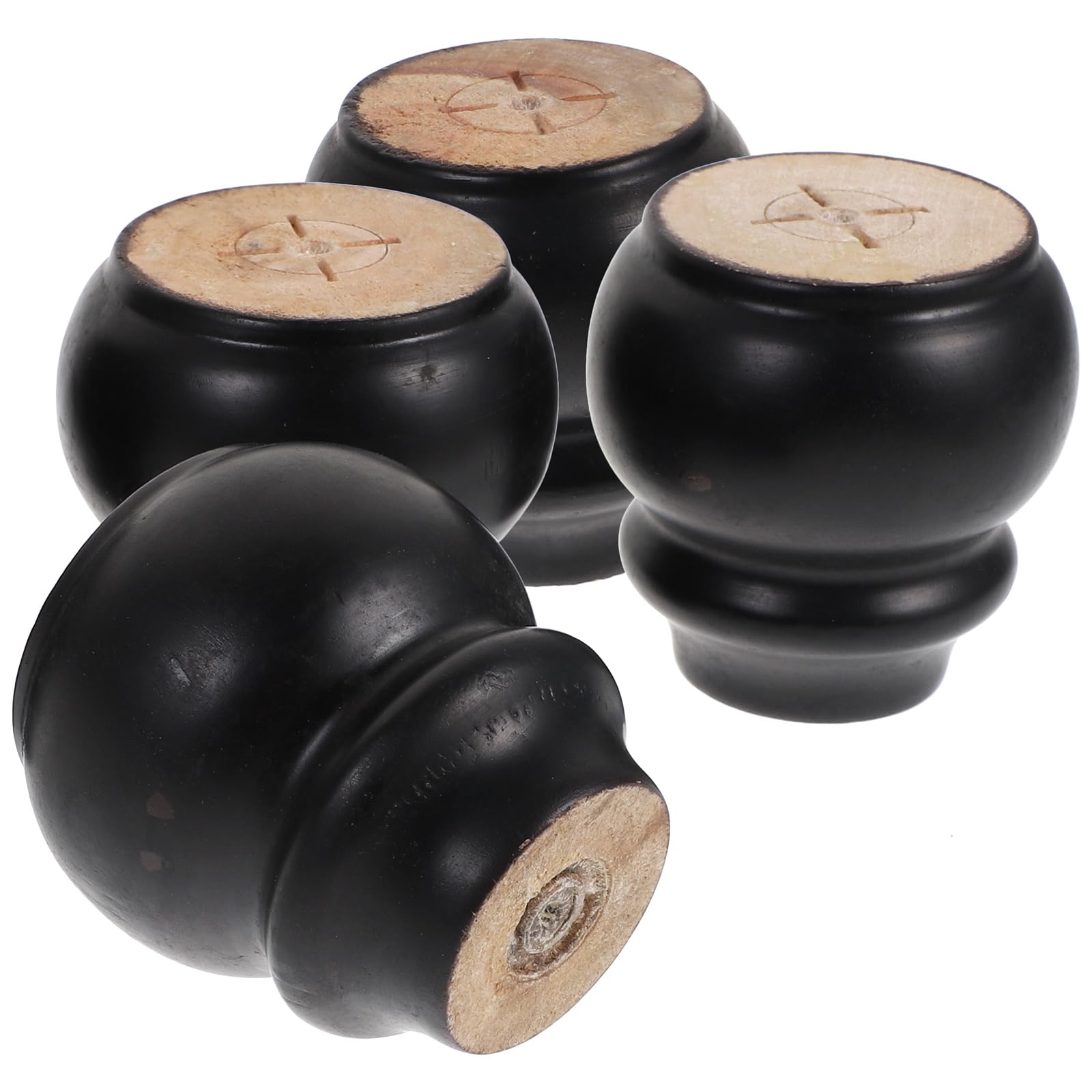 Patas para muebles de madera maciza con acabado robusto Luxshiny para camas y cómodas