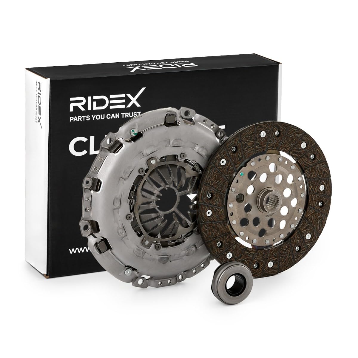 RIDEX 479C0162 Kit de embrague con cojinete de desembrague se requiere herramiente especial para montaje Revisar/sustituir volante doble masa Compatible con CITROËN C4 Grand Picasso I UA