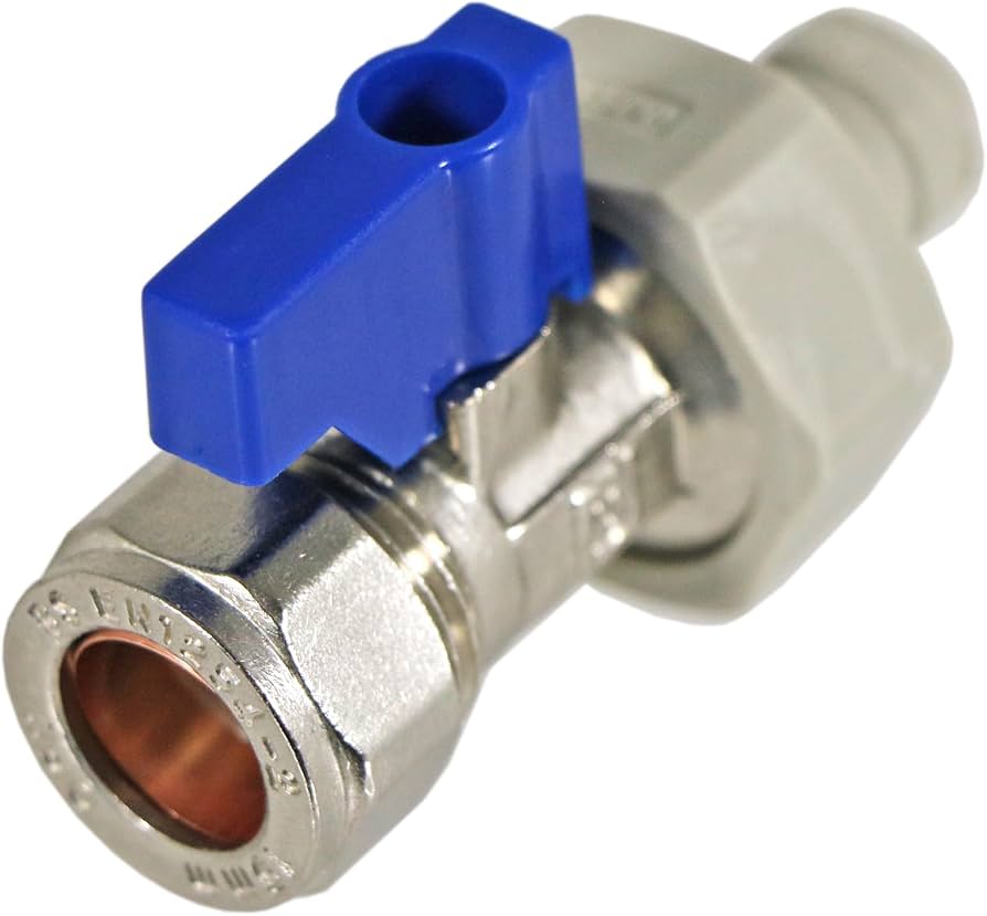 15 Mm Eckventil & 1/4″ Adapter Für American Fridge & Gefrierschrank – Einfacher Wasseranschluss