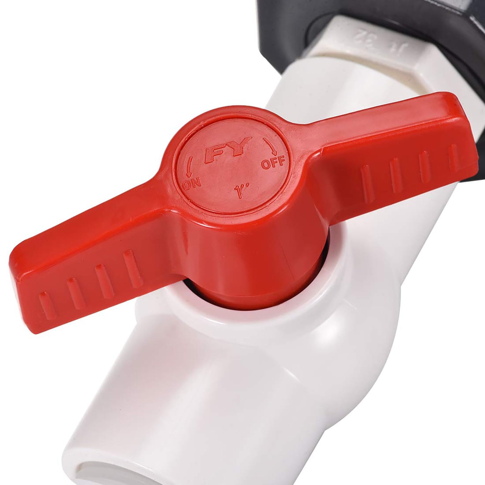 Recogwood Rain Barrel Faucet Kit, 27mm / 1.06 Inch PVC Ball Valve Connector Spigot Kit - Image 3