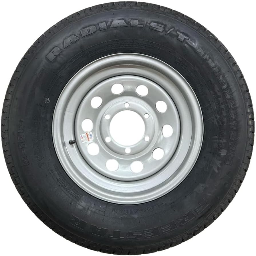 ST225/75R15 | Trailer Tire | Silver Mod | Load Range E | 6 on 5.5" Bolt Pattern