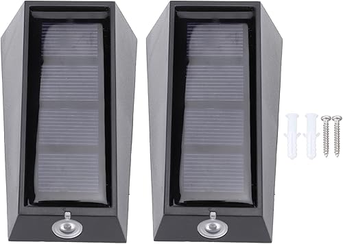 Miniatura 6 de Walfront Luces solares para vallas, LED que cambian de color, iluminación exterior con sensor de movimiento para patio, jardín y escalones