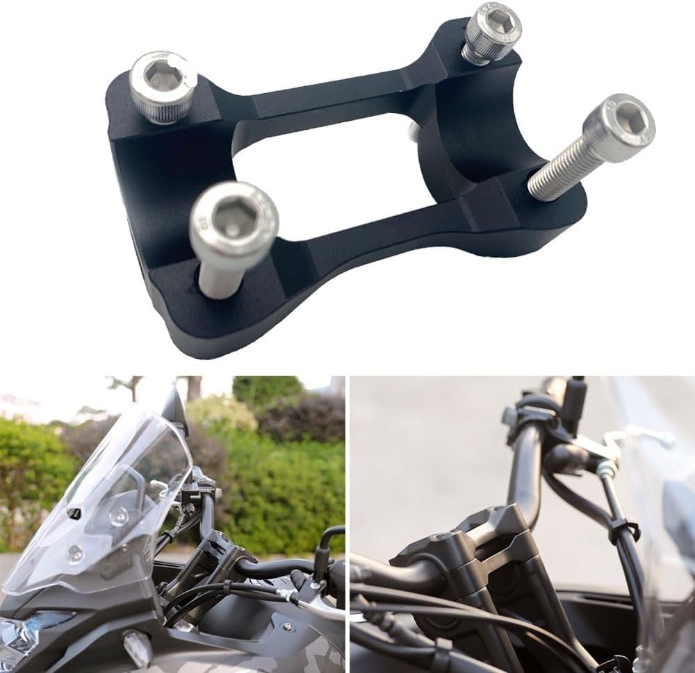 Handle Bar Riser Motorcycle 20mm Handlebar Riser Adapter Rises Bar Height Handle Mount Clamp Accessories For CB500F CB500X 2019-2023 Part