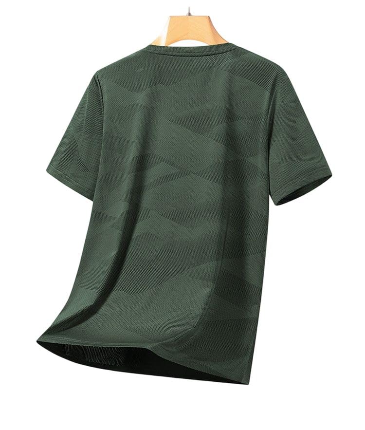 T-shirt imprimé col rond pour homme à manches courtes - 6