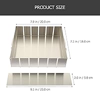 Vista 2 de Luxshiny Molde para hacer dulces de turrón: sartén rectangular antiadherente de acero inoxidable para turrones, brownie y dulces, 7.87 x 7.08 x 1.96