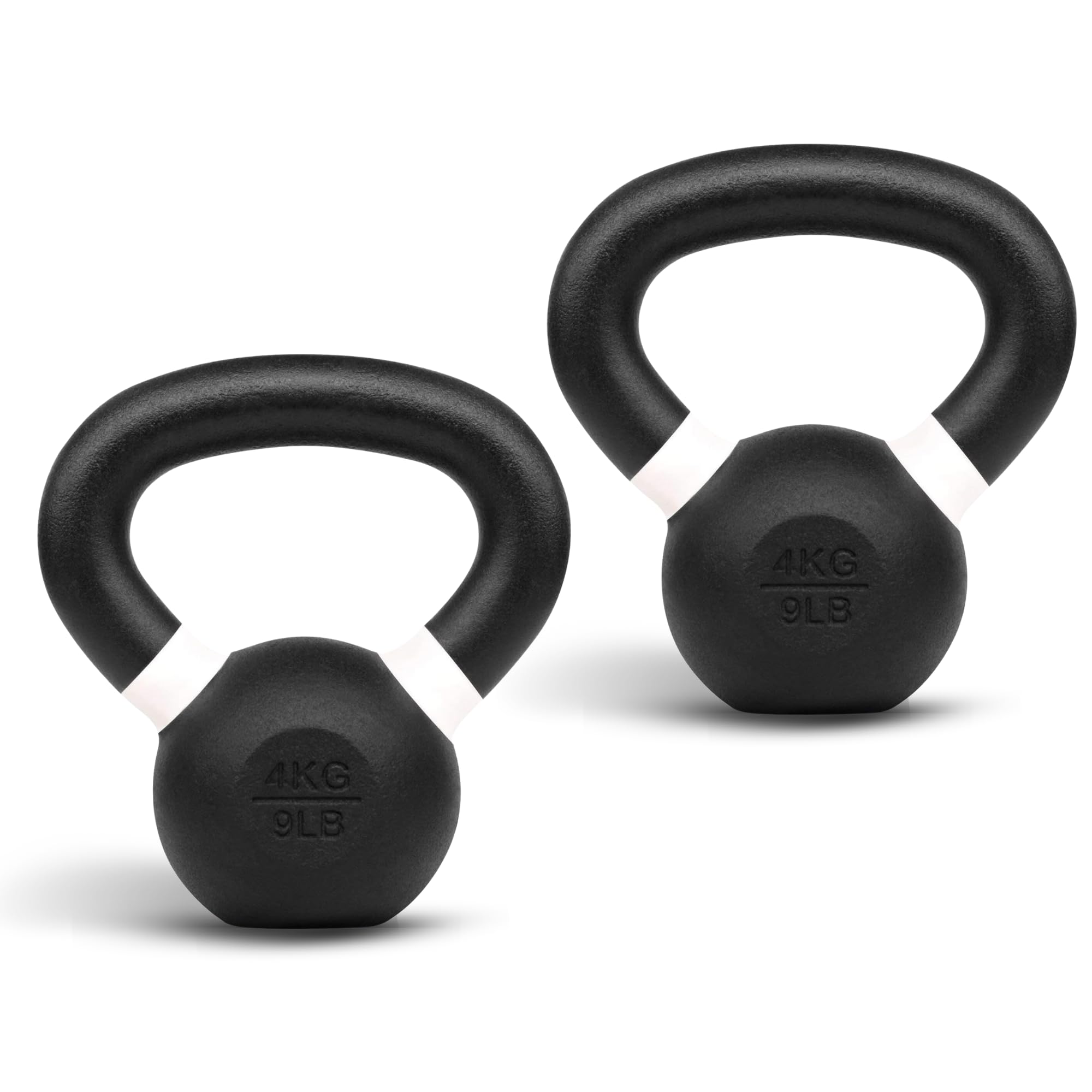 Yes4All Powder Coated Kettlebell, 9–88 lb Cast Iron Weights