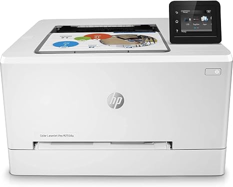 HP Color Laserjet Pro M255dw Single-Function Wireless Laser Printer, White - Print only - 2.7" Color Touchscreen, 22 ppm, 600 x 600 dpi, 8.5 x 14,