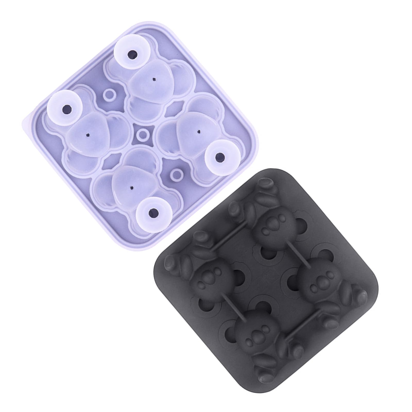 Xinsheinelry Trays Unique Koala Shape Ice Maker Ice Silicone Mold for Cocktails, Whiskeys, Soups and Frozens Treat Nonstick Koala Shape Maker