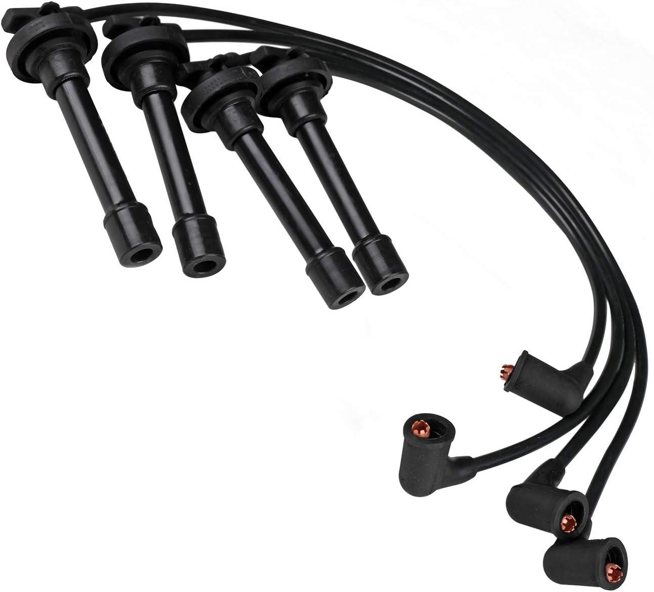 AutoPart T ST-4174 Ignition Spark Plug Wire Set, 7mm, 4 Pcs, for 1990-1997 Honda Accord/Prelude 2.2L L4 2156cc