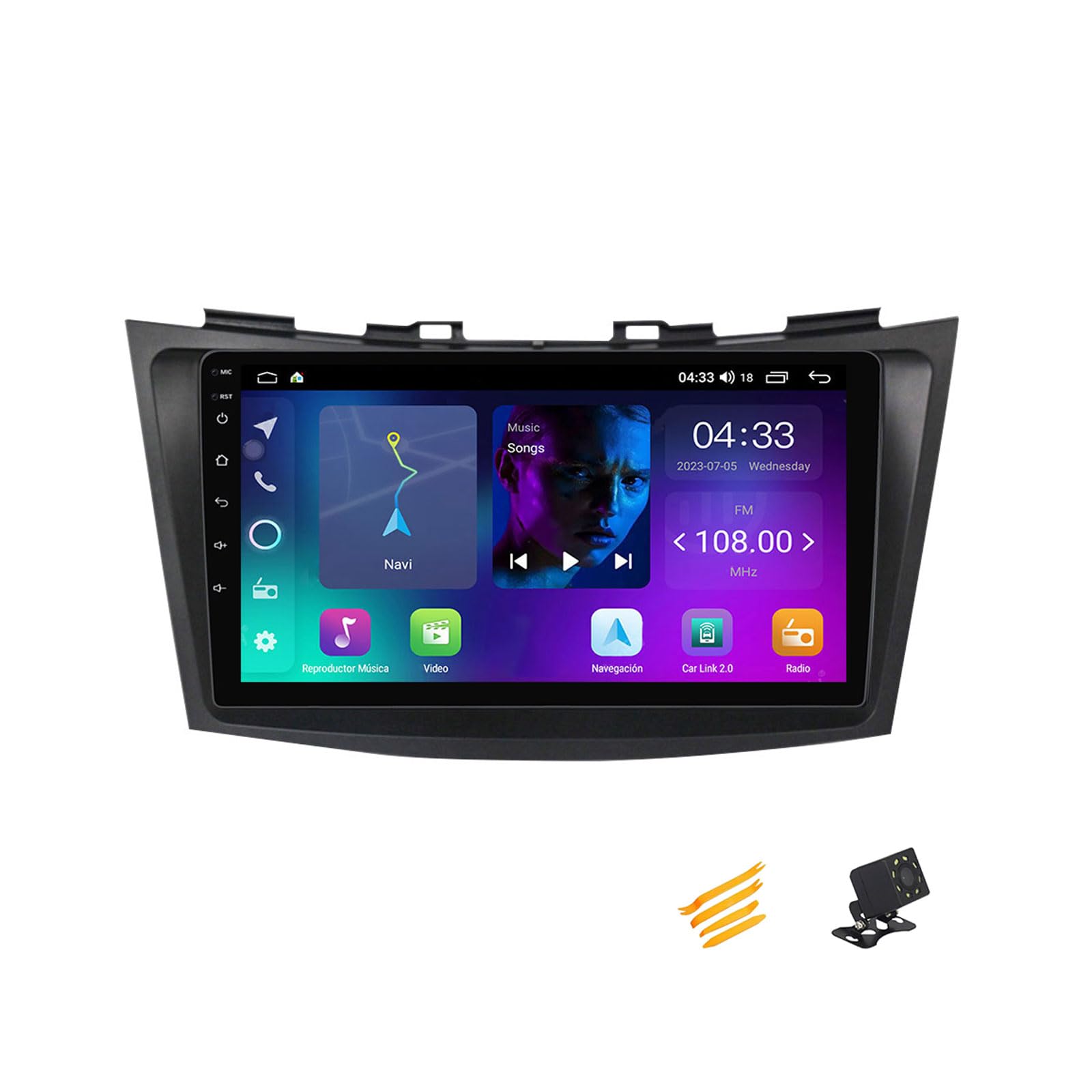 Autoradio Android Suzuki Swift 2011 2012 2013 2014 2015 Écran Tactile