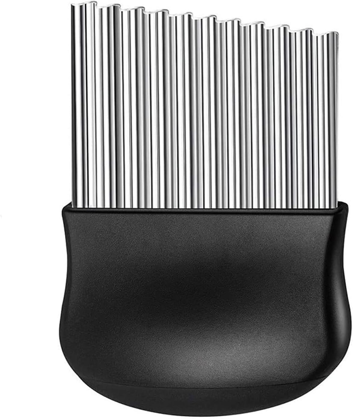 1 Pcs Crinkle Knife French Fry Slicer and Fruit/Vegetable Wavy Stainless Steel Potatoes Carrot Onions Mushroom Strawberry Slicer Wavy Chopper Knife Kitchen Tools