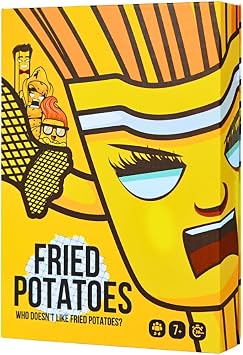 Fried Potatoes Card Game Original Edition - Strategy, Speed & Addiction - Deep fry your opponents in this Batting Party for the Family! - Luxury Packaging, Compact, Yellow, FP1ENG