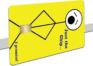 Credit Card Skin Sticker Cover Decal Wrap 2-Pack – Funny Just the chip Design – Durable Vinyl Stickers for Cards