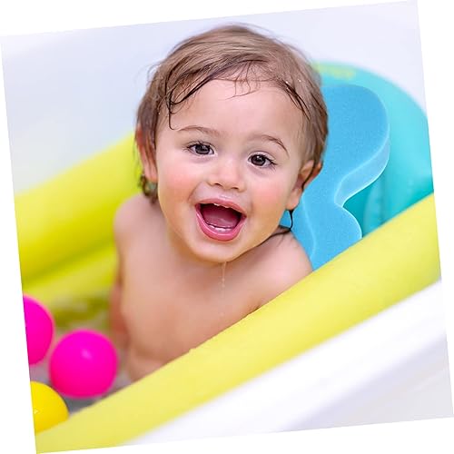 Miniatura 9 de ibasenice Esponja de baño infantil Cojín de baño para fregadero Alfombrilla de esponja antideslizante Almohadilla de bañera para recién nacidos