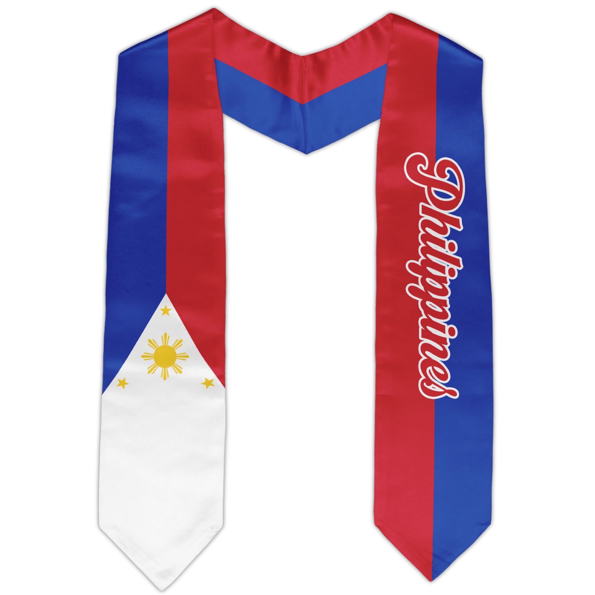 National Flag Graduation Stole Class of 2026 Country Flag Graduation Sash Unisex Adult 72" Long-picture-35