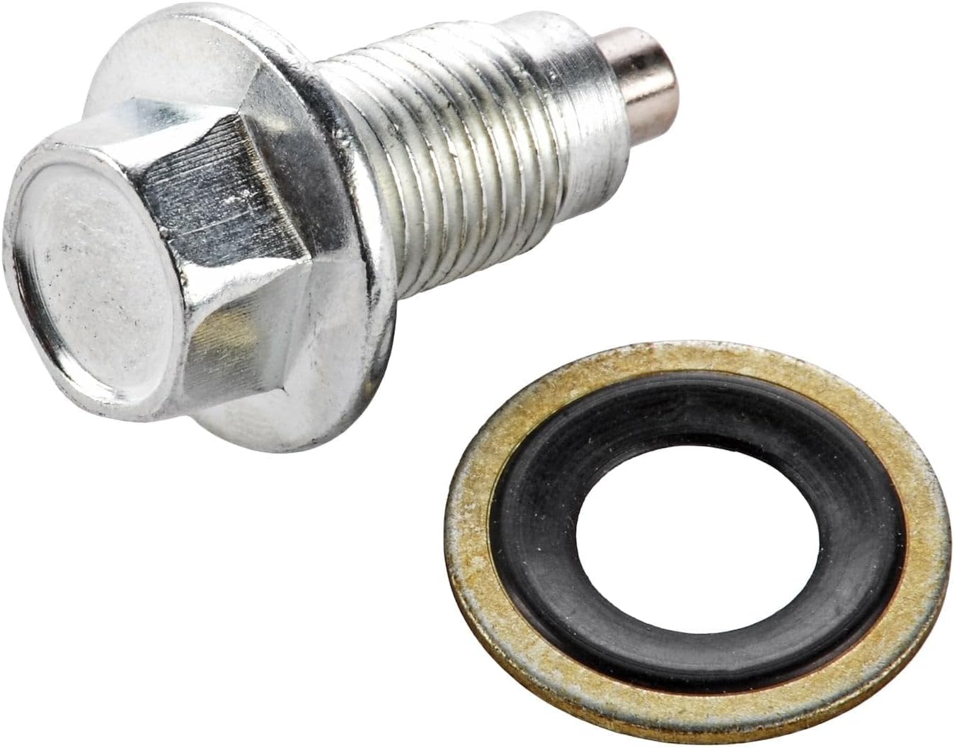 JEGS Magnetic Oil Pan Drain Plug Kit | 1� Thread Length | 1/2 �-20 Thread | Made In USA | Includes Washer | One Per Package