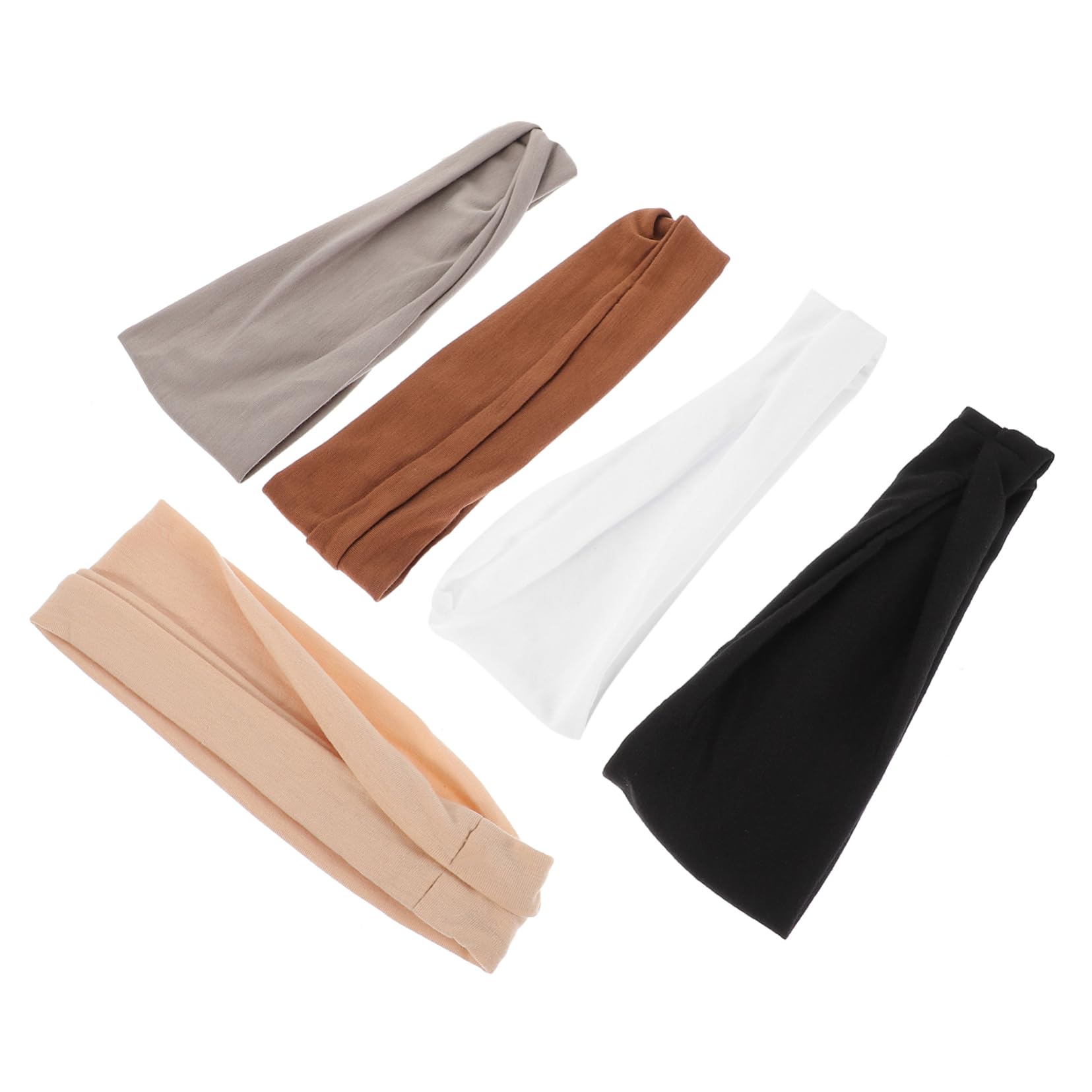 25stücke Elastische Sport-stirnbänder Für Damen Atmungsaktive Und Schweißabsorbierende Haarbänder Für Yoga Laufen Und Fitness Kaffee