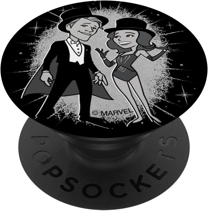 Marvel WandaVision Wanda and Vision Magician Outfit Retro PopSockets MagSafe PopGrip for iPhone