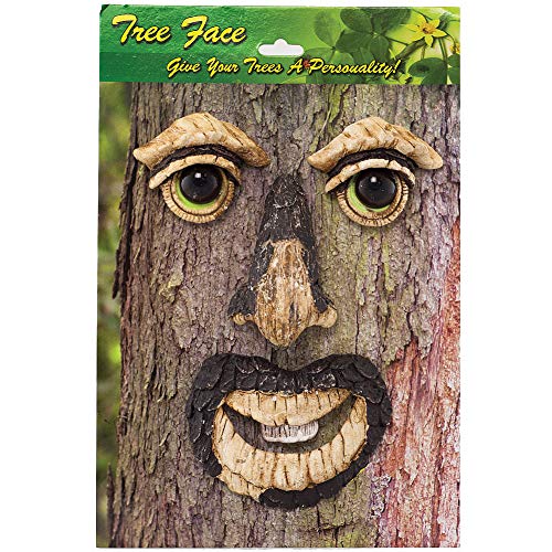 Land & Sea Whimsical 4 Piece Mr. Tree Face Gives Charm, Personality & Glows in The Dark