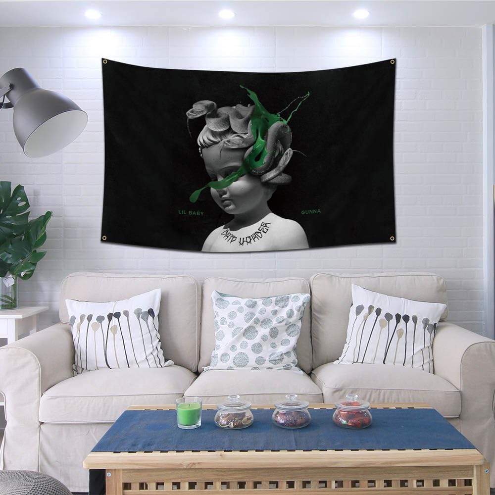 ENMOON Album Cover Tapestry 3x5Ft for Room Aesthetic Wall Art Bedroom Decor