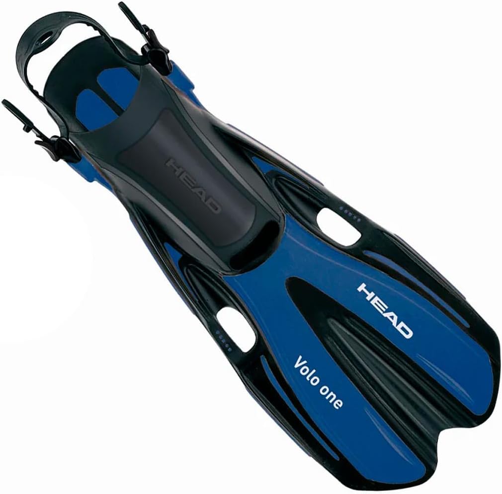HEAD Mares Volo One Adjustable Snorkeling Fins, Blue, Medium/Large