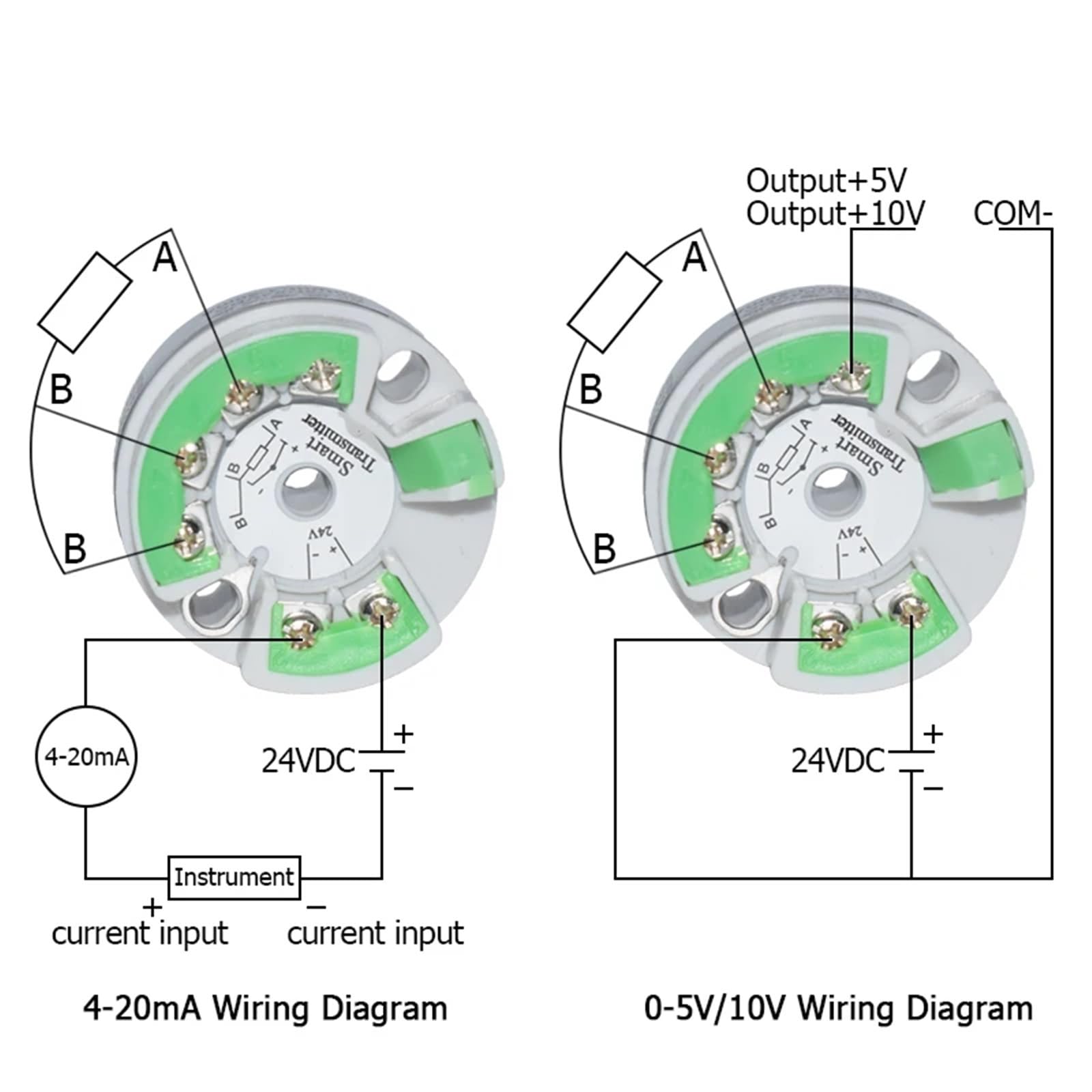 Trasmettitore di Temperatura Sensore PT100 4-20 mA 0-5 V 10 V Rilevamento della Temperatura in Uscita Sensore di Temperatura Anti-interferenza Monopezzo (Color : 0-200C 4-20mA)