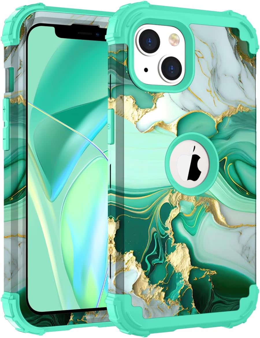 Hocase Heavy Duty Case for iPhone 14/13 6.1"", Mint Green