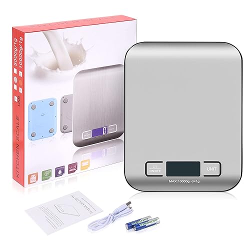 Miniatura 8 de Báscula digital de alimentos de cocina, báscula postal portátil para paquetes de pequeñas empresas, productos hechos a mano, líquidos, con pantalla